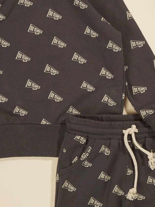 Go Team Hoodie And Jogger Set Black Boy Altar039d State Bottoms