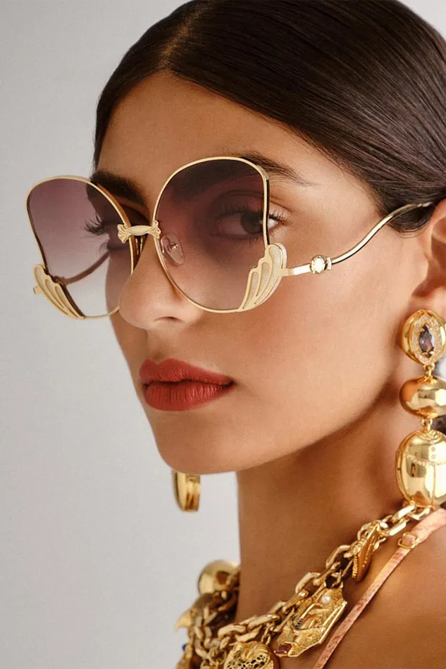 GODDESS ENERGY SUNGLASSES IVORY MARBLE Ivory Marble WomensMens Camilla Sunglasses
