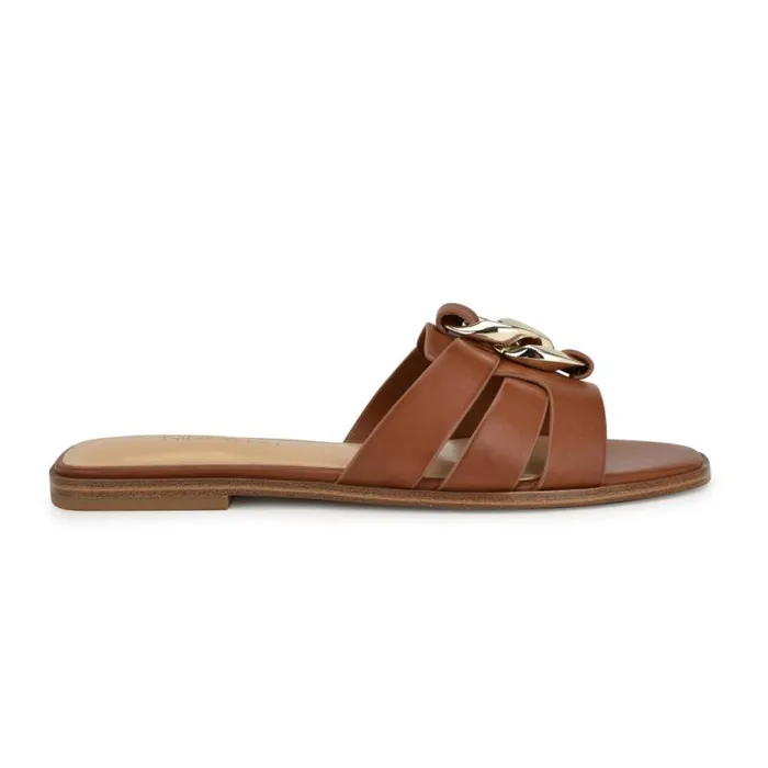 Graso Casual Flat Sandals Natural Women Nine West Sandals