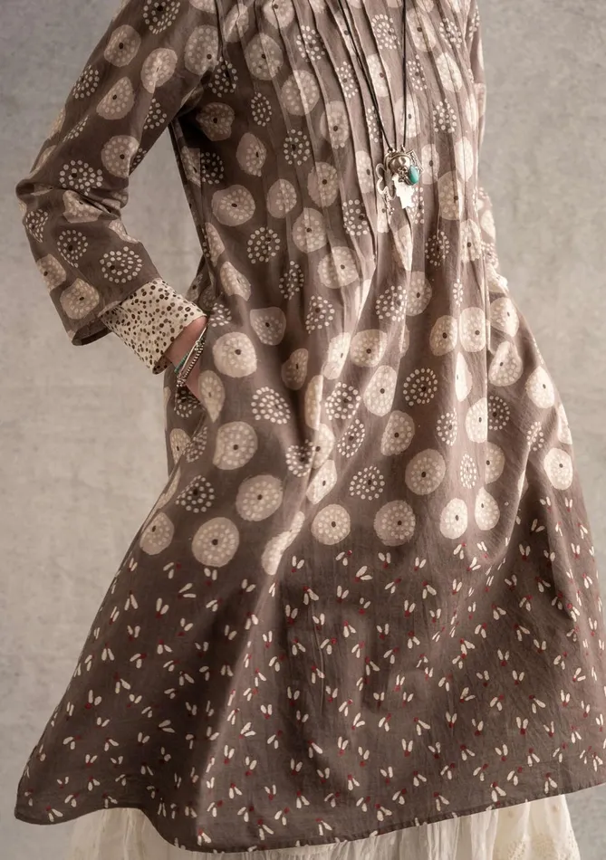 Gudrun Sjdn Clay Woven Dress In Organic Cotton Women Dresses