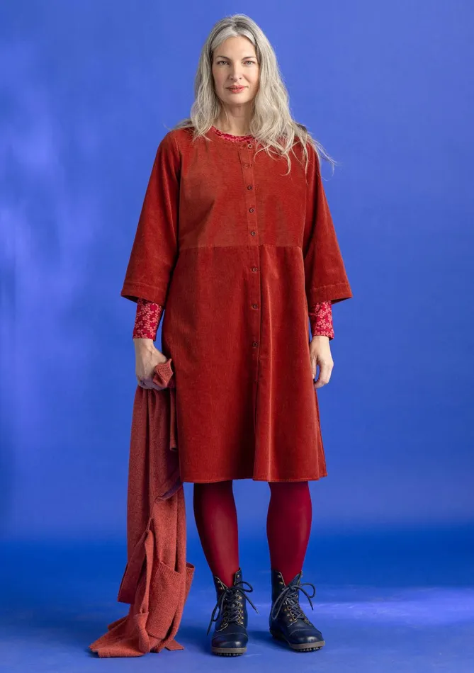 Gudrun Sjdn Corduroy Dress In Organic Cotton Women Dresses