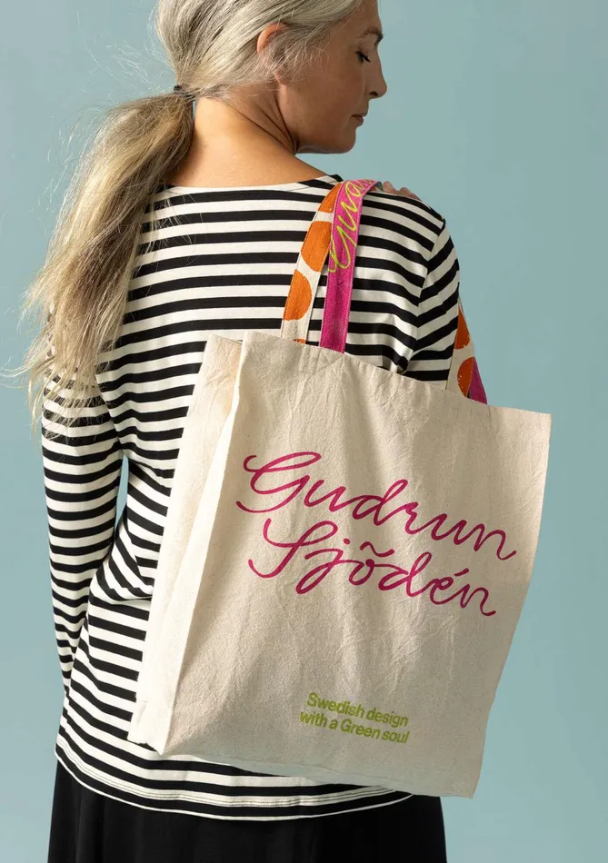 Gudrun Sjdn Fabric Tote Bag L In Organic Cotton Women Purses and Fabric Bags