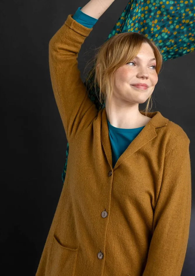 Gudrun Sjdn Knit Blazer In Felted Organic Wool Women Coats and Jackets