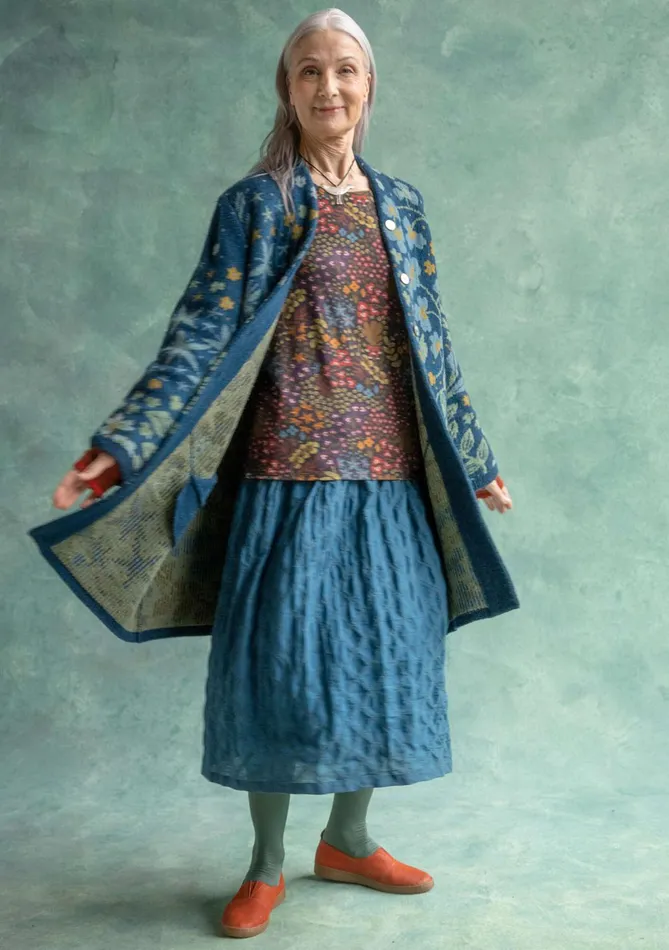 Gudrun Sjdn Saga Cardigan Coat In Recycled Wool Women Cardigans