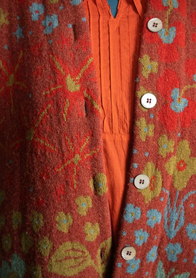 Gudrun Sjdn Saga Cardigan Coat In Recycled Wool Women Cardigans