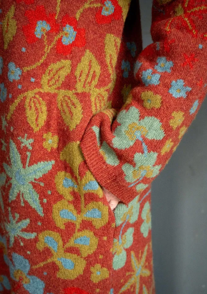 Gudrun Sjdn Saga Cardigan Coat In Recycled Wool Women Cardigans