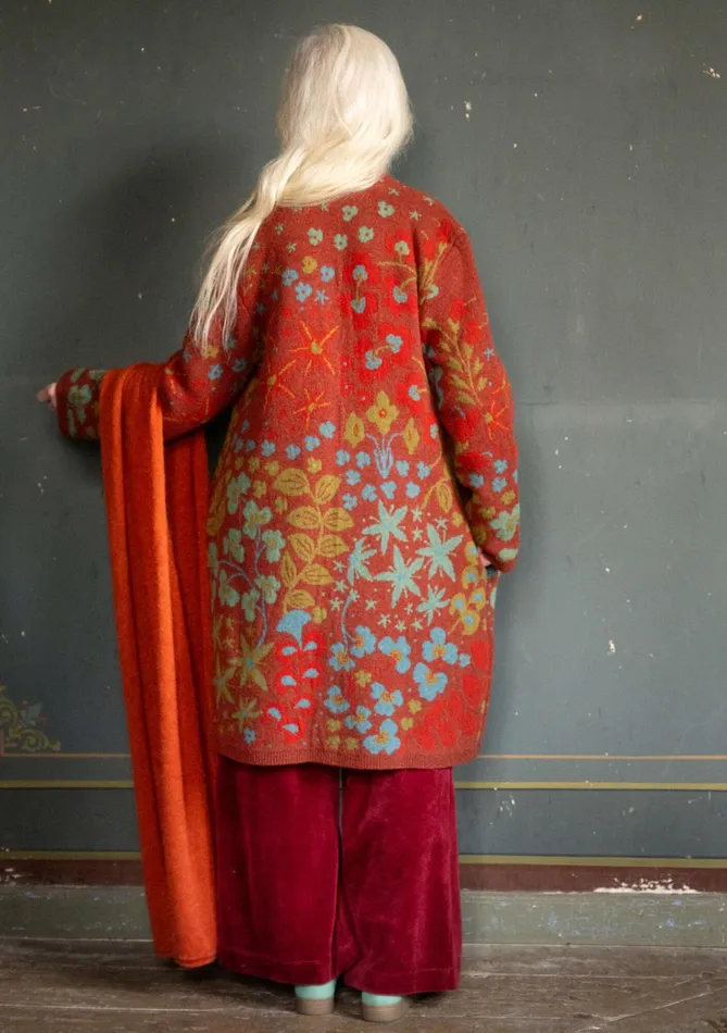 Gudrun Sjdn Saga Cardigan Coat In Recycled Wool Women Cardigans