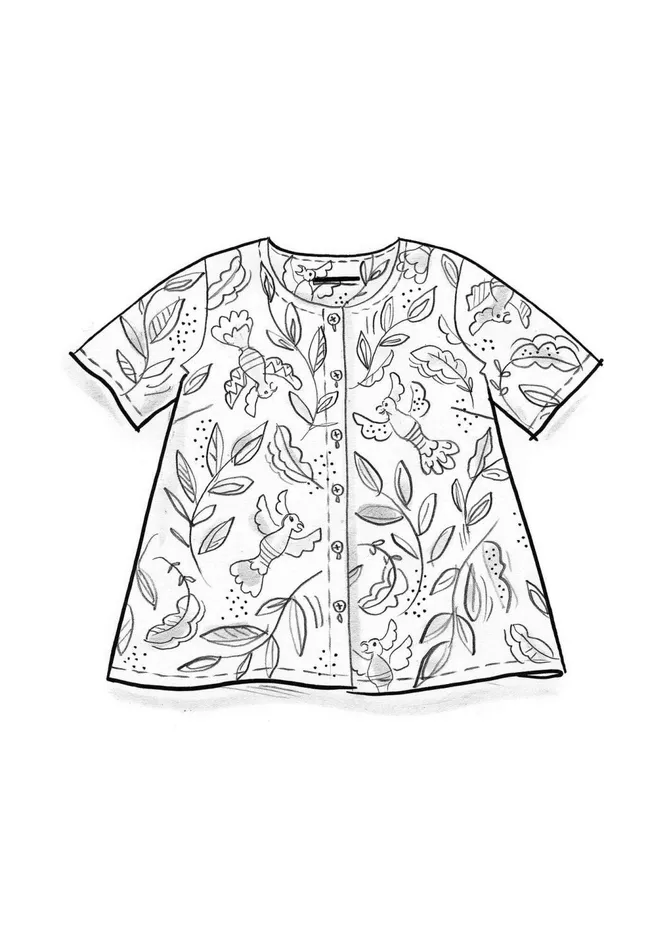 Gudrun Sjdn Uuve Blouse In Organic Cotton Women Blouses