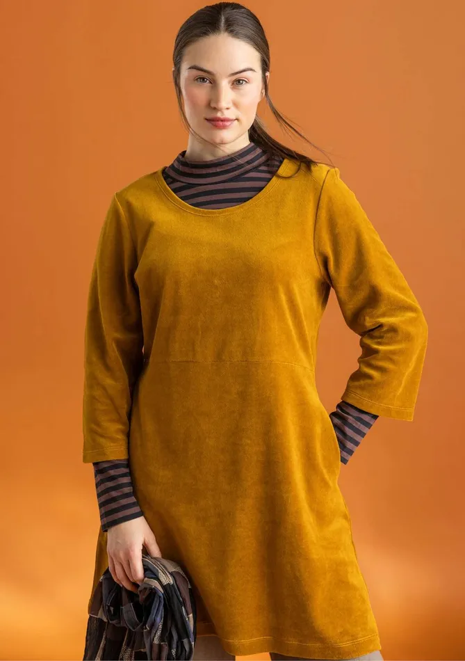 Gudrun Sjdn Velour Tunic In Organic Cotton Women Tunics