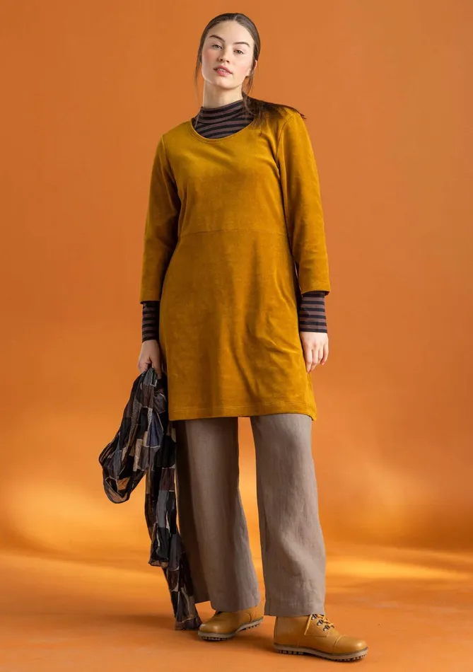 Gudrun Sjdn Velour Tunic In Organic Cotton Women Tunics