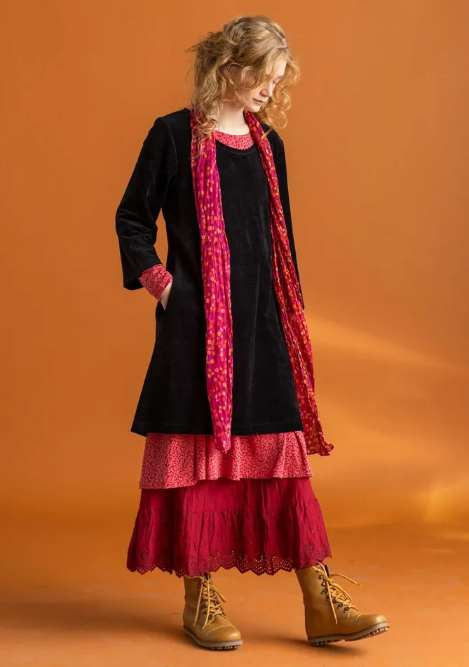 Gudrun Sjdn Velour Tunic In Organic Cotton Women Tunics