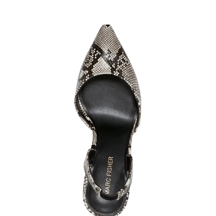 Hadya Slingback Pump Snake Print Heels and Pumps Marc Fisher Women