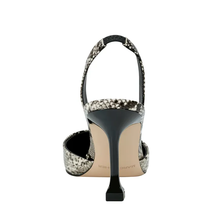 Hadya Slingback Pump Snake Print Heels and Pumps Marc Fisher Women