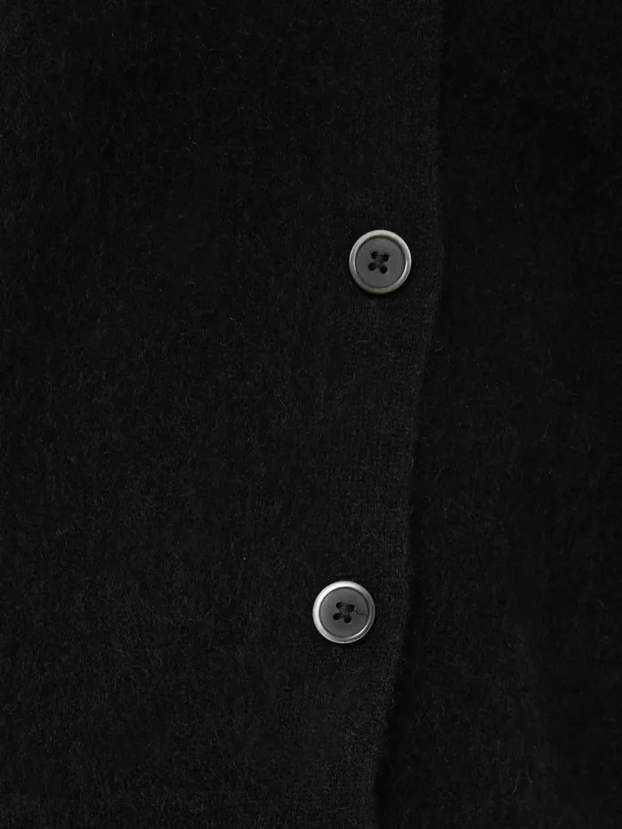Halo Cashmere Cardigan Black Women Jigsaw Knitwear and Cashmere