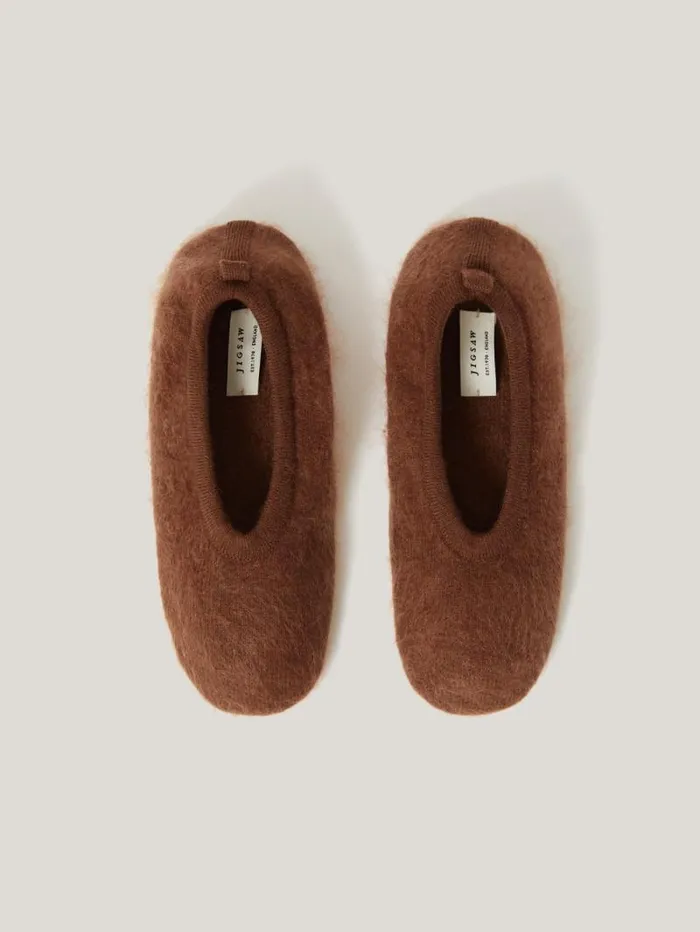 Halo Cashmere Slipper Ginger Women Jigsaw Knitwear and Cashmere
