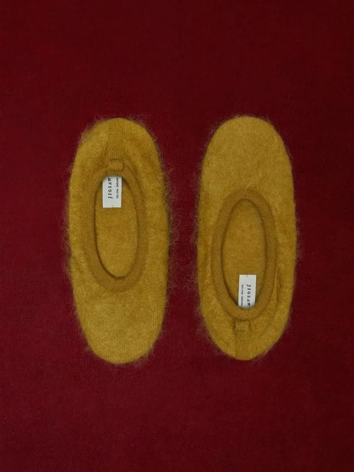 Halo Cashmere Slipper Green Women Jigsaw Knitwear and Cashmere