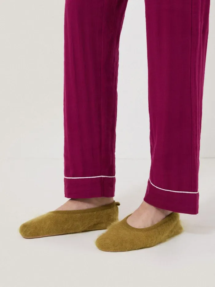 Halo Cashmere Slipper Green Women Jigsaw Knitwear and Cashmere
