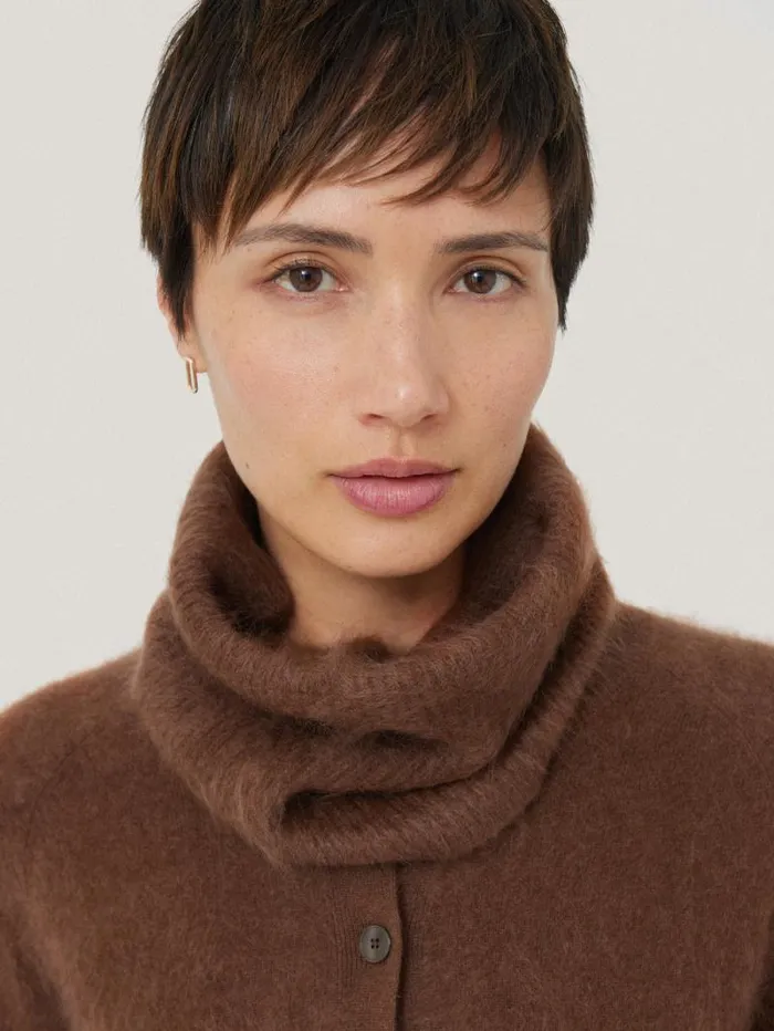 Halo Cashmere Snood Ginger Women Jigsaw Knitwear and Cashmere