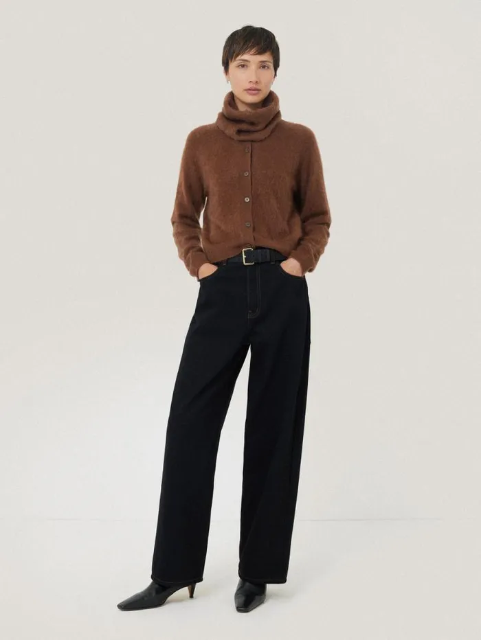 Halo Cashmere Snood Ginger Women Jigsaw Knitwear and Cashmere