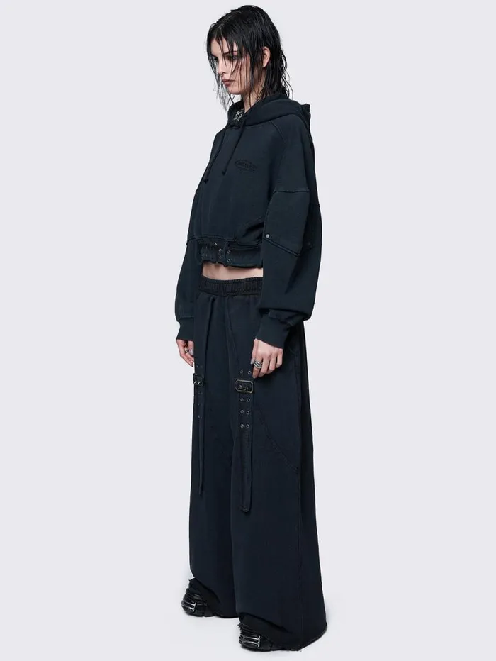Hard Black Wash Sweatpants Women Minga London Bottoms