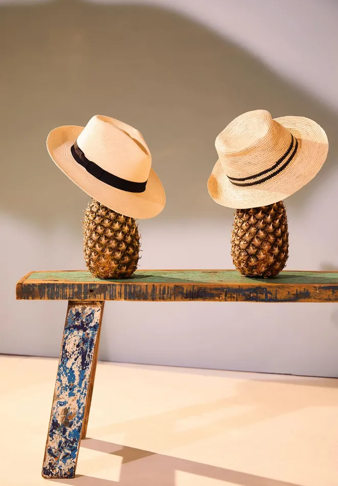 Hats Women Hush Crochet Panama Hat Beigeblack