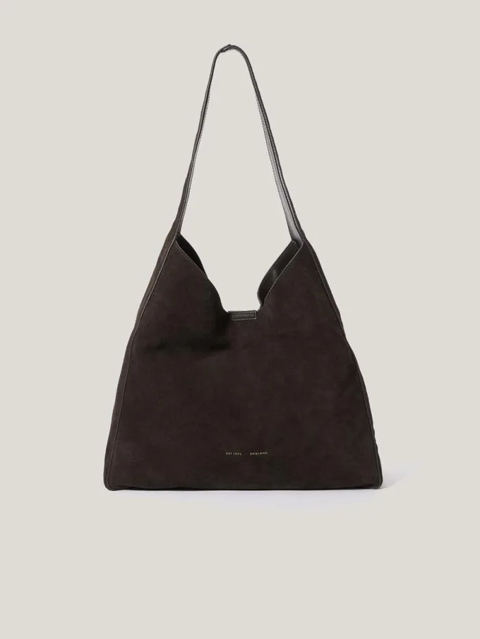 Heckfield Suede Tote Chocolate Women Jigsaw Bags