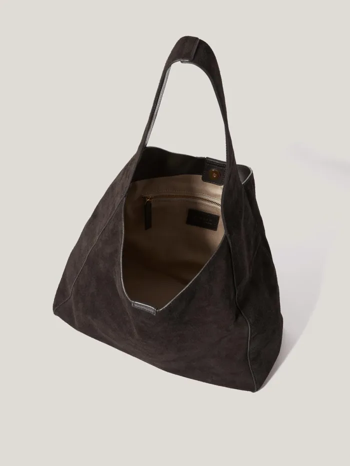 Heckfield Suede Tote Chocolate Women Jigsaw Bags