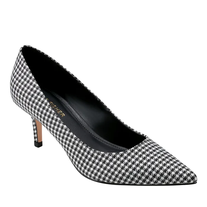 Heels and Pumps Marc Fisher Women Alola Pump Houndstooth