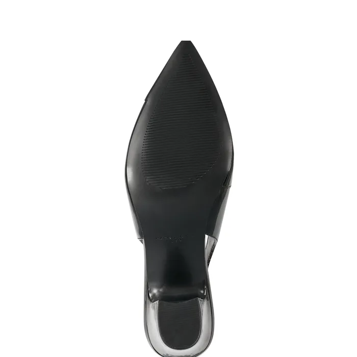 Heels and Pumps Women Marc Fisher Blakeley Slingback Pump Black Patent Leather