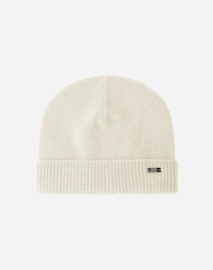 Herno BEANIE IN INFINITY BASIC Cream Men Hats