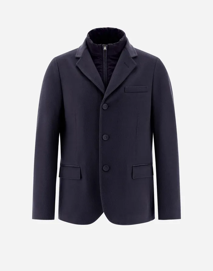 Herno BLAZER IN NEW CASHMERE AND NYLON ULTRALIGHT Navy Blue Men Blazers