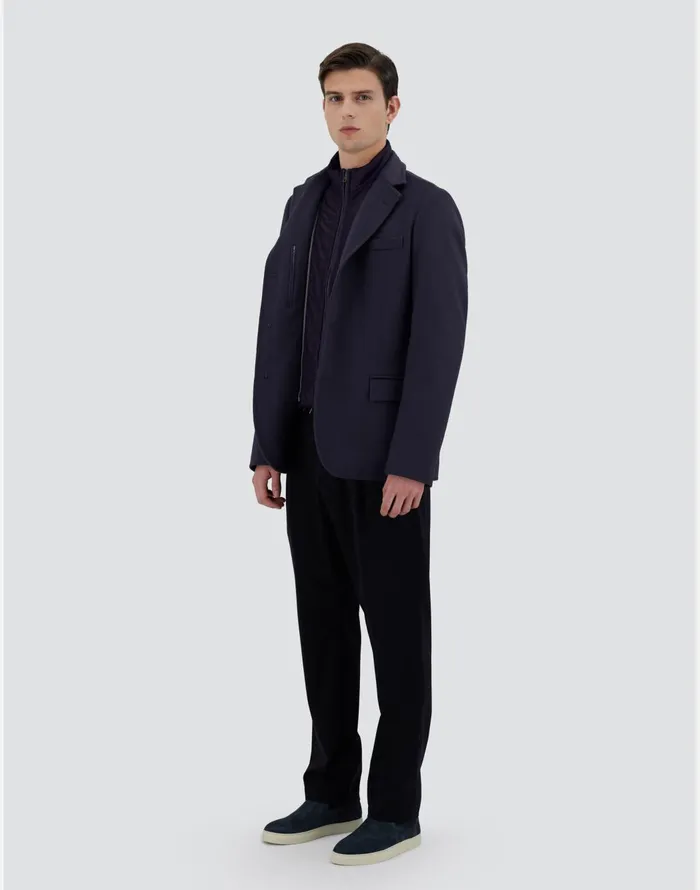 Herno BLAZER IN NEW CASHMERE AND NYLON ULTRALIGHT Navy Blue Men Blazers
