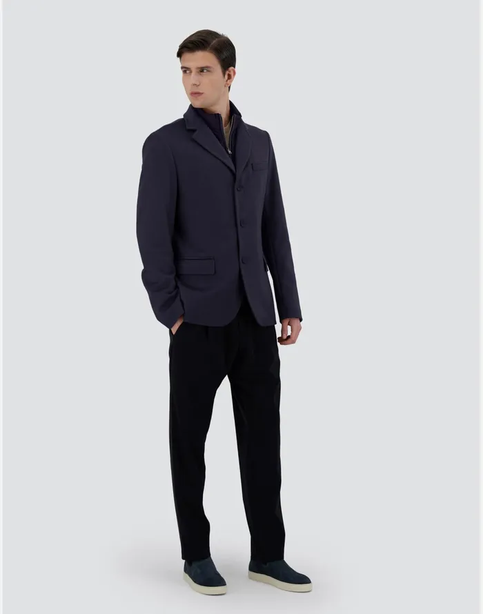 Herno BLAZER IN NEW CASHMERE AND NYLON ULTRALIGHT Navy Blue Men Blazers