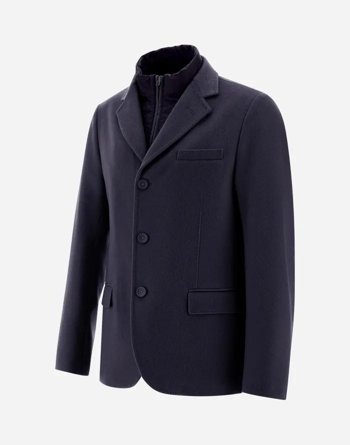 Herno BLAZER IN NEW CASHMERE AND NYLON ULTRALIGHT Navy Blue Men Blazers