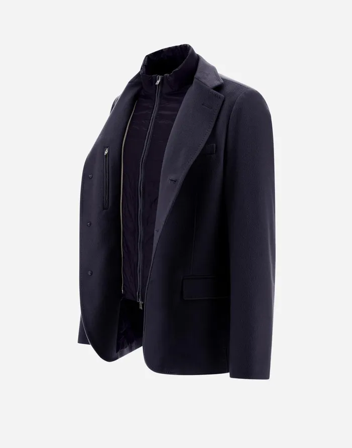 Herno BLAZER IN NEW CASHMERE AND NYLON ULTRALIGHT Navy Blue Men Blazers