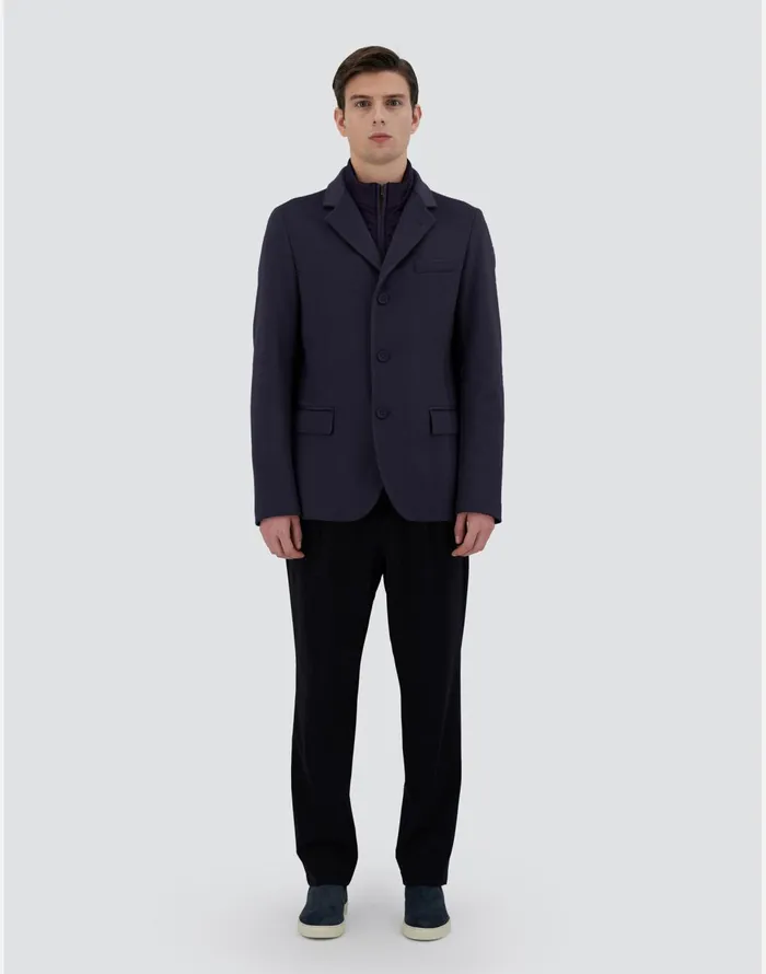 Herno BLAZER IN NEW CASHMERE AND NYLON ULTRALIGHT Navy Blue Men Blazers