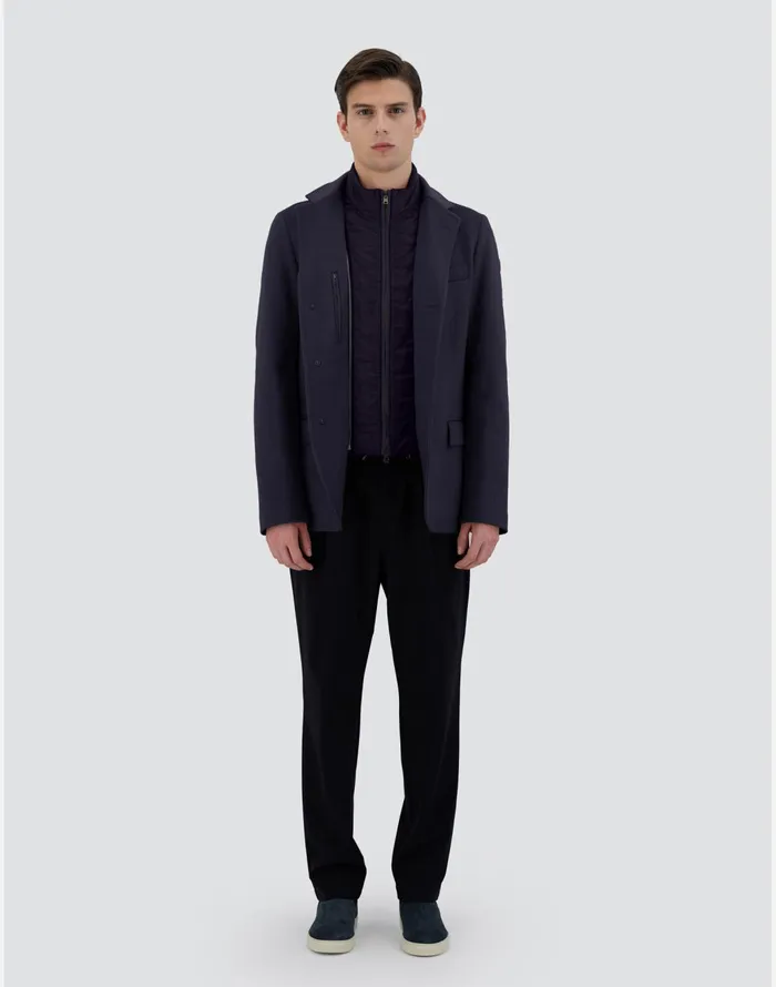 Herno BLAZER IN NEW CASHMERE AND NYLON ULTRALIGHT Navy Blue Men Blazers