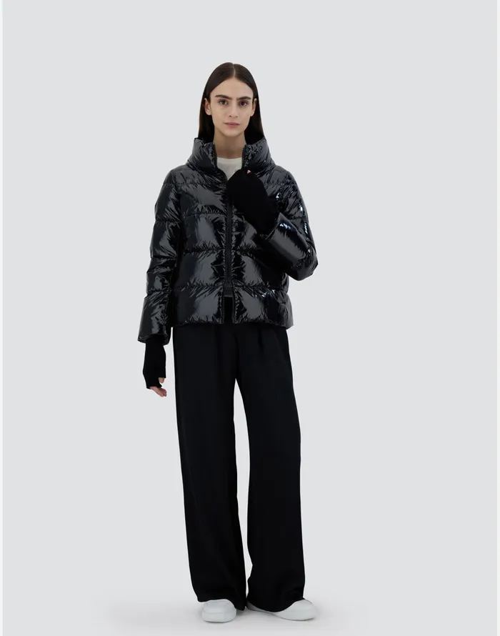 Herno CAPE IN GLOSS Black Women Capes