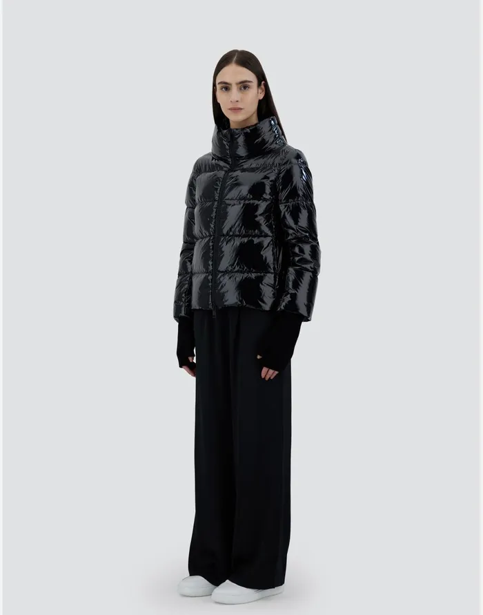 Herno CAPE IN GLOSS Black Women Capes