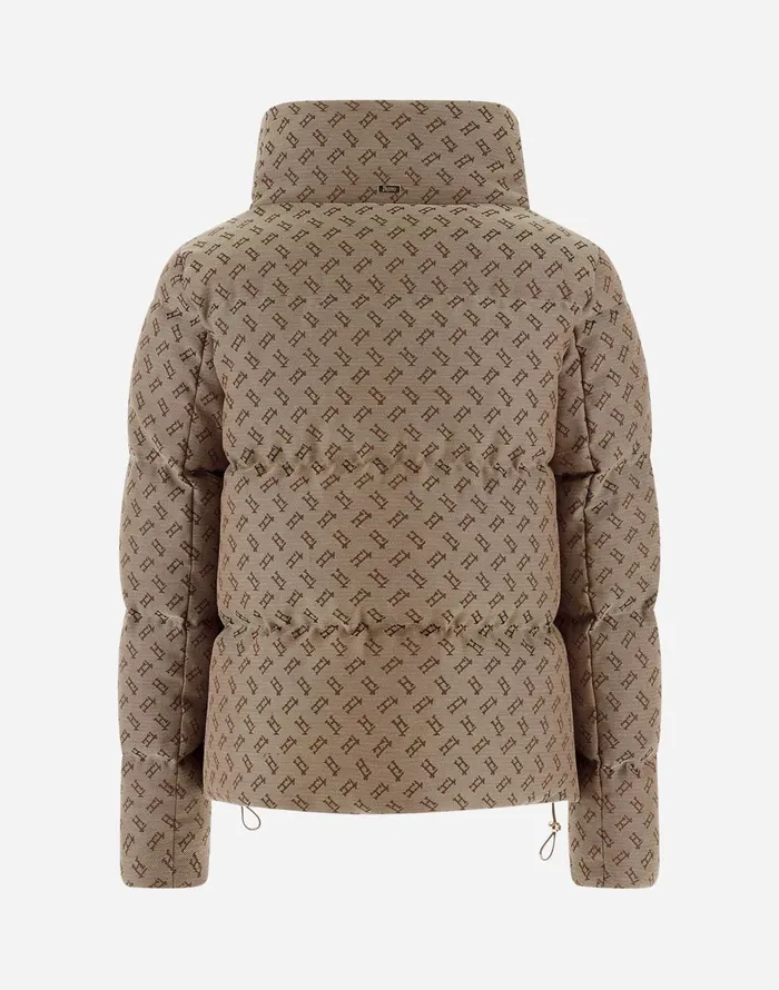 Herno CAPE IN MONOGRAM Camel Women Capes