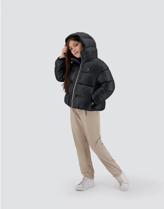 Herno CAPE IN NYLONULTRALIGHT Black Kids Clothing