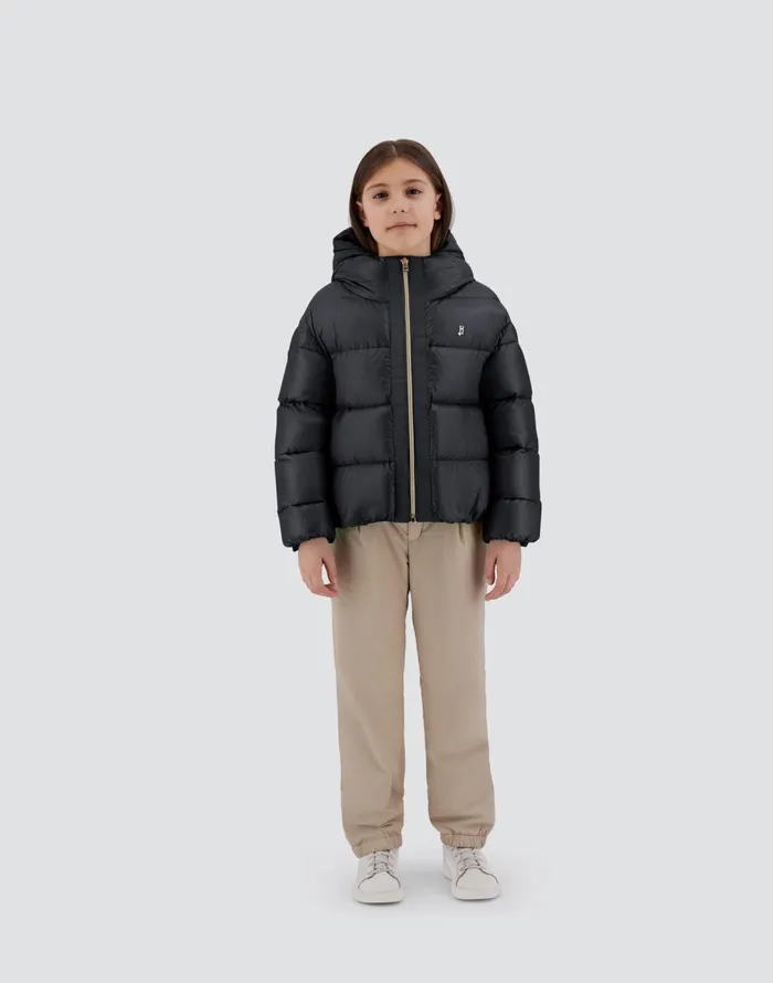 Herno CAPE IN NYLONULTRALIGHT Black Kids Clothing