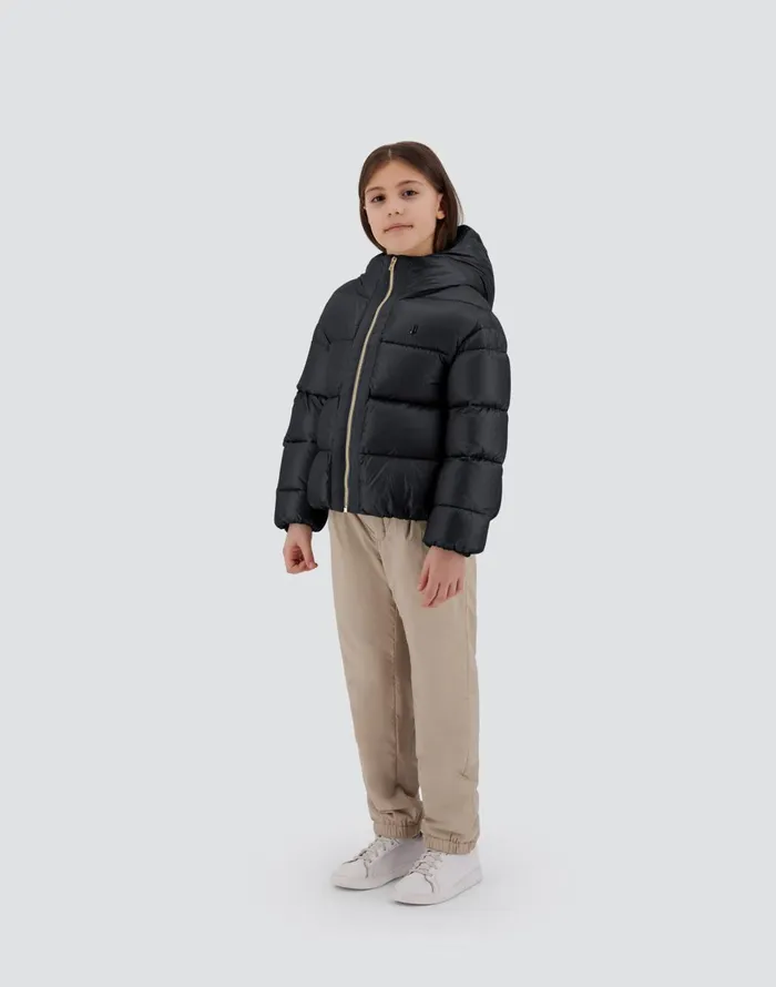 Herno CAPE IN NYLONULTRALIGHT Black Kids Clothing