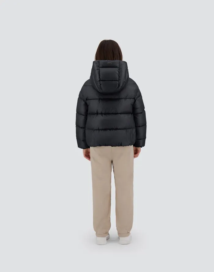 Herno CAPE IN NYLONULTRALIGHT Black Kids Clothing