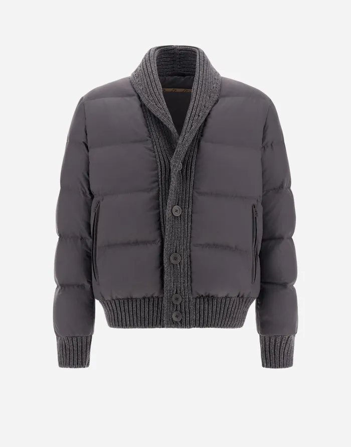 Herno CARDIGAN IN ARENDELLEKNIT Iron Men Parka and Jackets