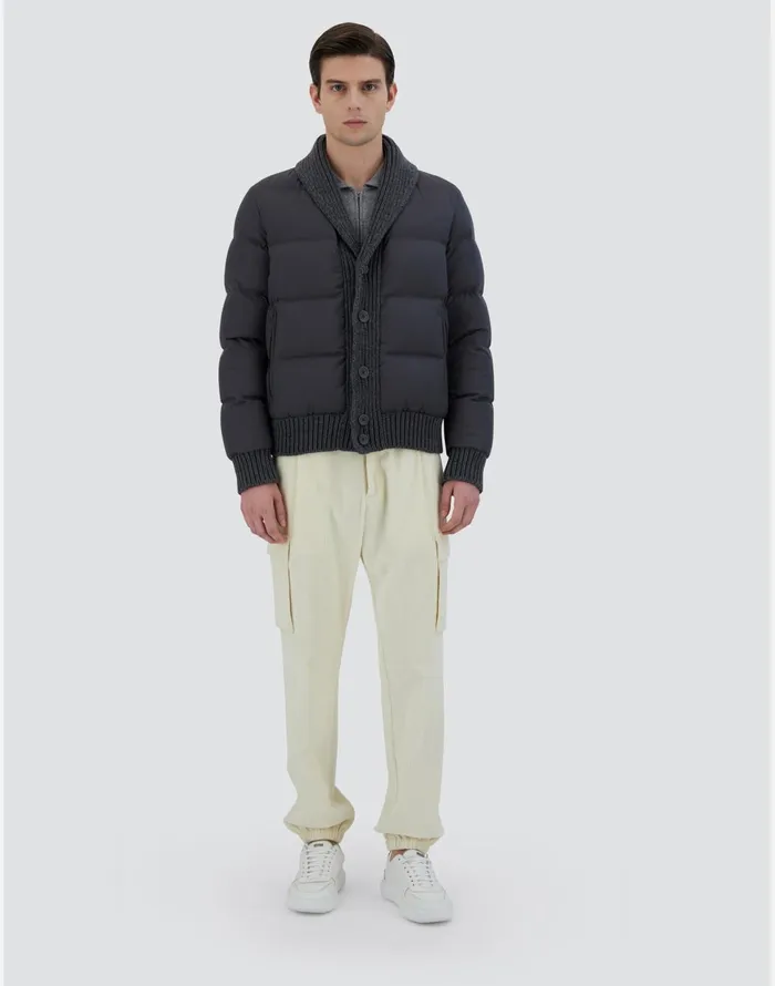 Herno CARDIGAN IN ARENDELLEKNIT Iron Men Parka and Jackets