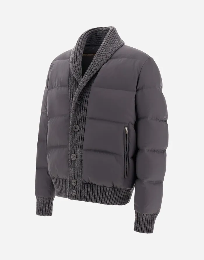 Herno CARDIGAN IN ARENDELLEKNIT Iron Men Parka and Jackets