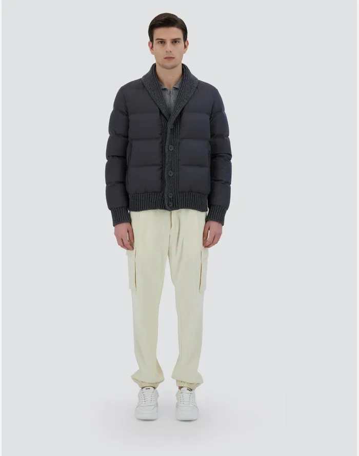 Herno CARDIGAN IN ARENDELLEKNIT Iron Men Parka and Jackets