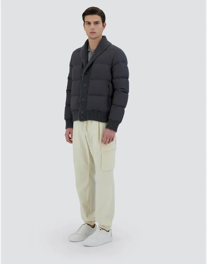 Herno CARDIGAN IN ARENDELLEKNIT Iron Men Parka and Jackets
