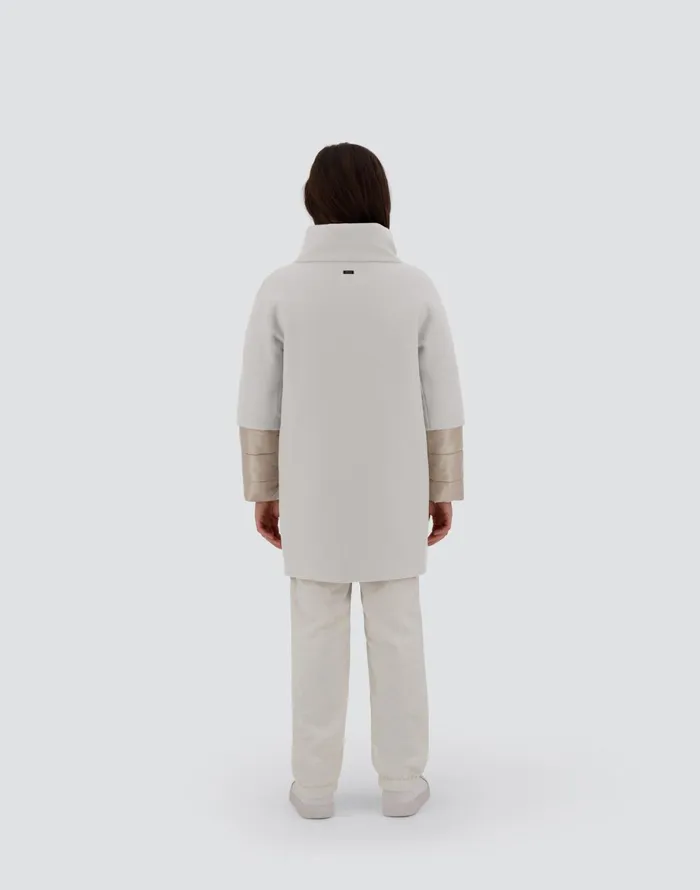 Herno COAT IN ECOWOOL AND NYLON ULTRALIGHT Chantilly Kids Clothing